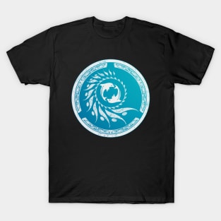 Twin Dolphin Nautilus Tribal T-Shirt